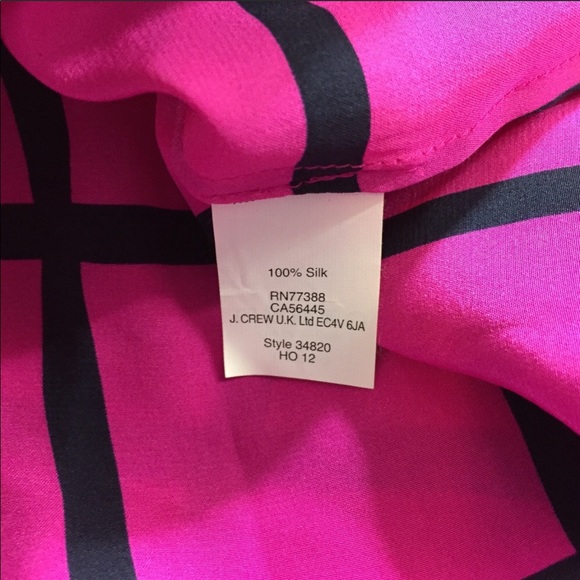 J. Crew pink and black stripe top - Picture 6 of 6